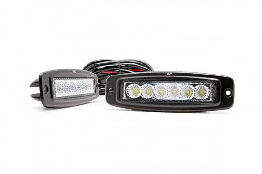 6 Inch Chrome Series LED Lights Flush Mount | Pair