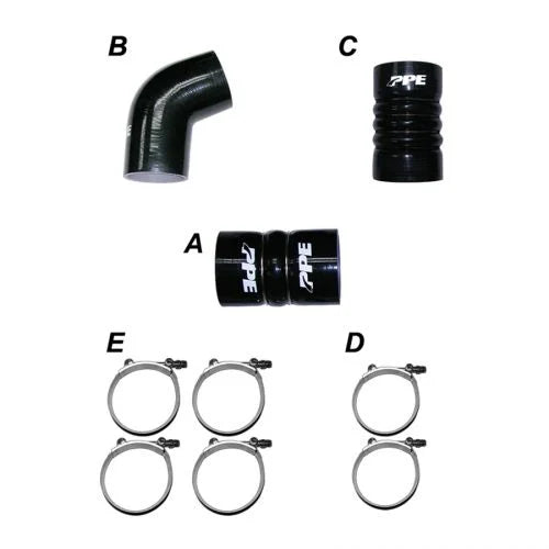 PPE Silicone Hose Kit for Intercooler 01-16 6.6L GM Duramax