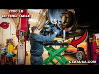 CEAS 2,200 Lb. Lifting Table, Air/Hydraulic W/ Adapters