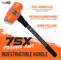 3PC Club Sledge, Ball Peen, & Cross Peen Hammer Set