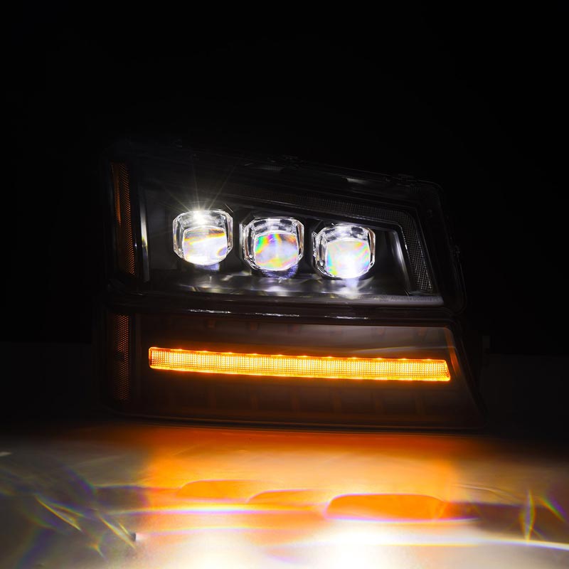 ALPHAREX 880256 NOVA-SERIES BLACK LED PROJECTOR HEADLIGHTS