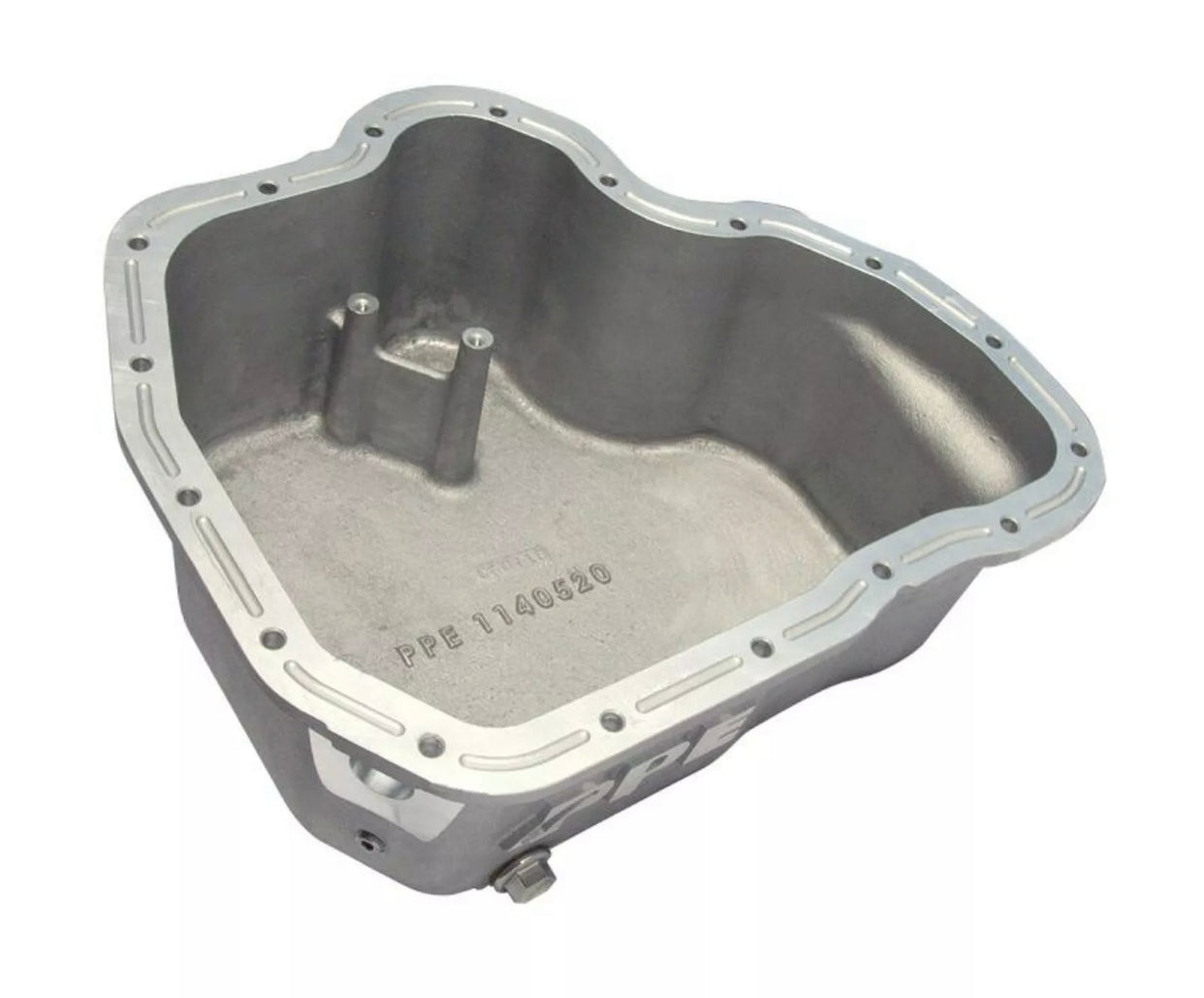 PPE Deep Engine Oil Pan GM 6.6L 11-16 - Black (18 Hole)